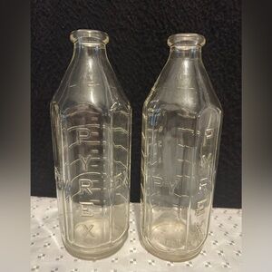 Vintage Pyrex Glass Baby Nursing Bottles 8 oz Lot Of 2